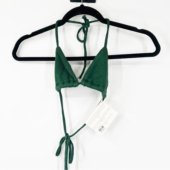 Savannah Morrow Triangle Knit Top in Emerald NWT - Picture 1 of 6